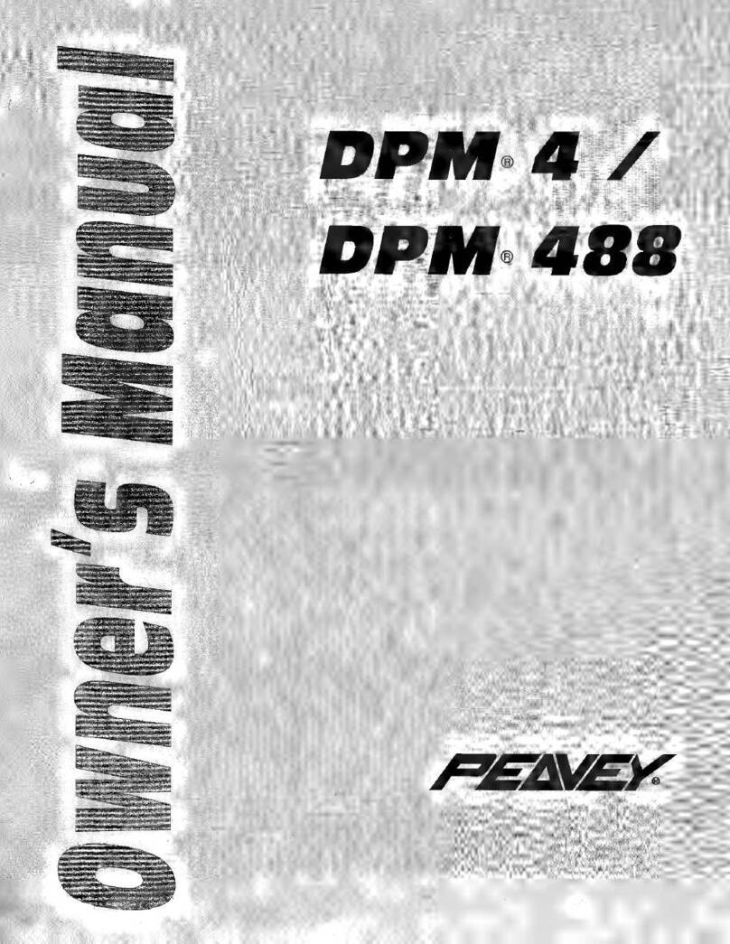Peavey DPM 4 User manual