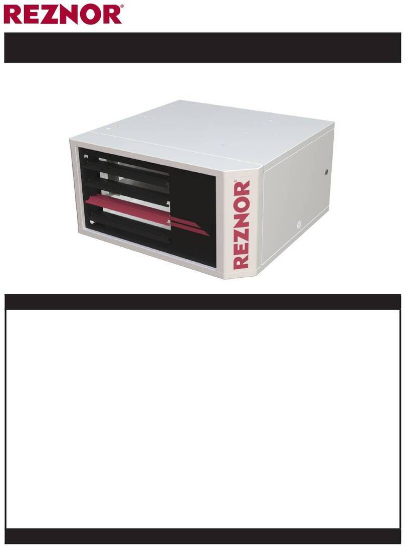 Reznor UBXC Installation, operation and maintenance