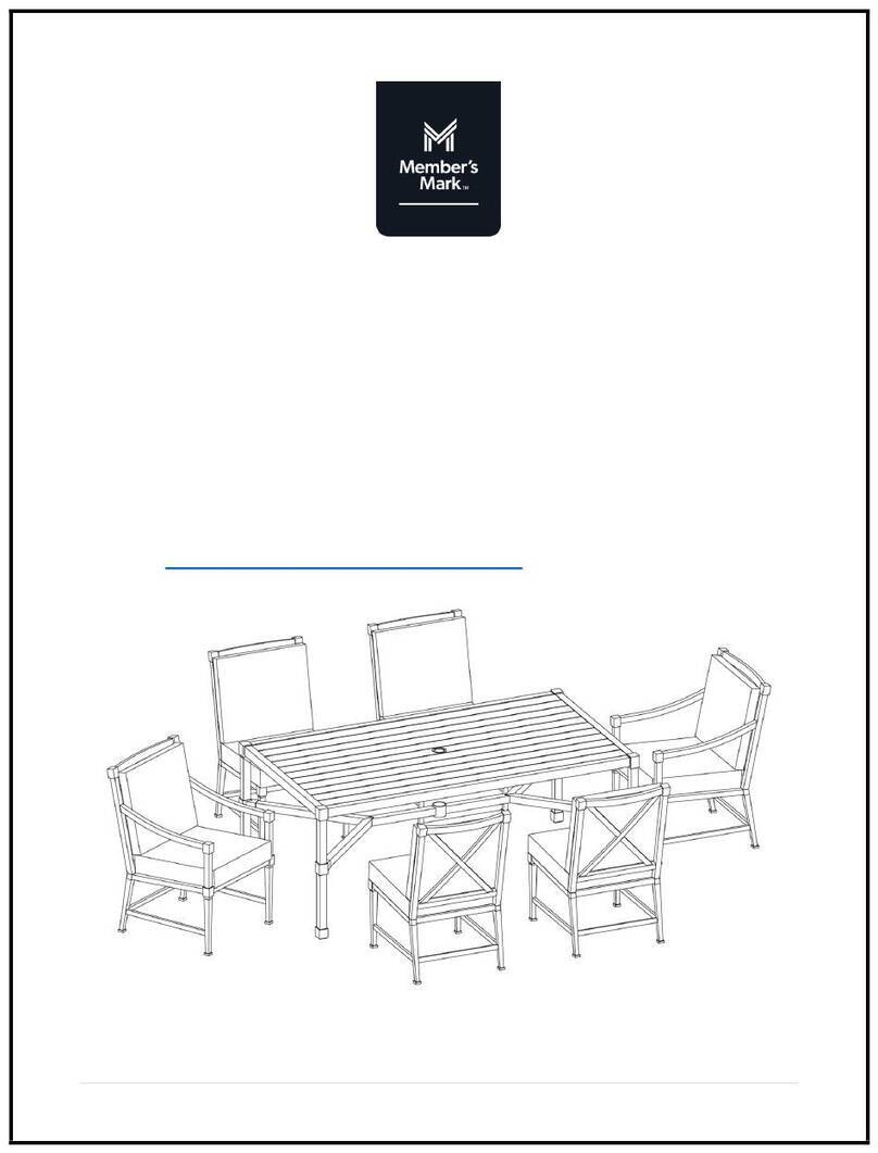 Members Mark GC-11681-7PC 990018890 Assembly instructions & user manual