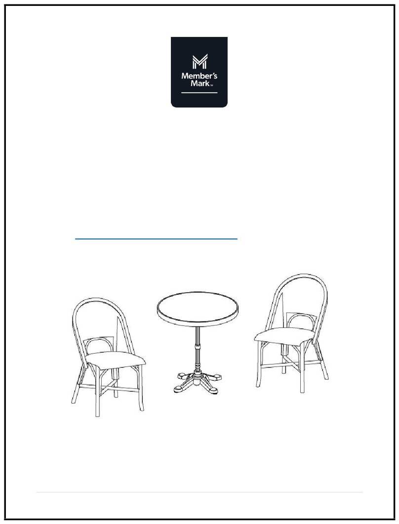 Members Mark GC-11633-3PC 990018896 Assembly instructions & user manual