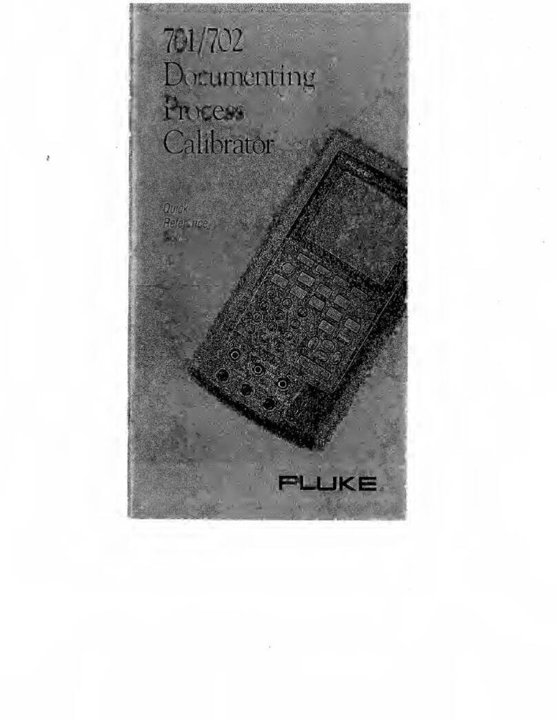 Fluke 701 Quick reference guide