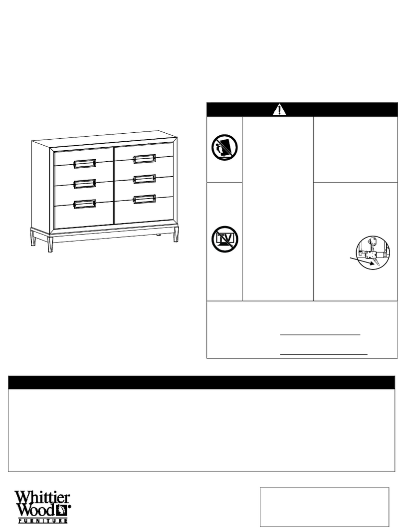 Whittier Wood Furniture Catalina 3312SAN Assembly instructions Whittier Wood Furniture Catalina 3312SAN Assembly instructions