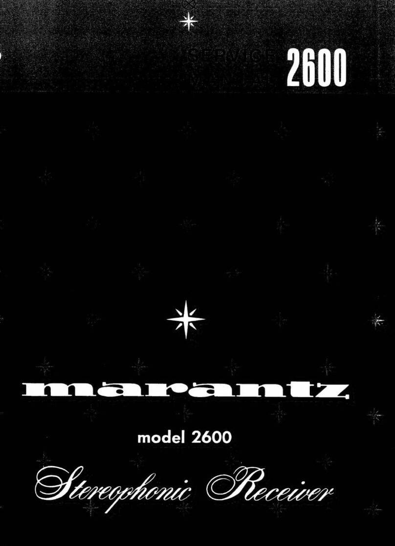 Marantz 2600 User manual