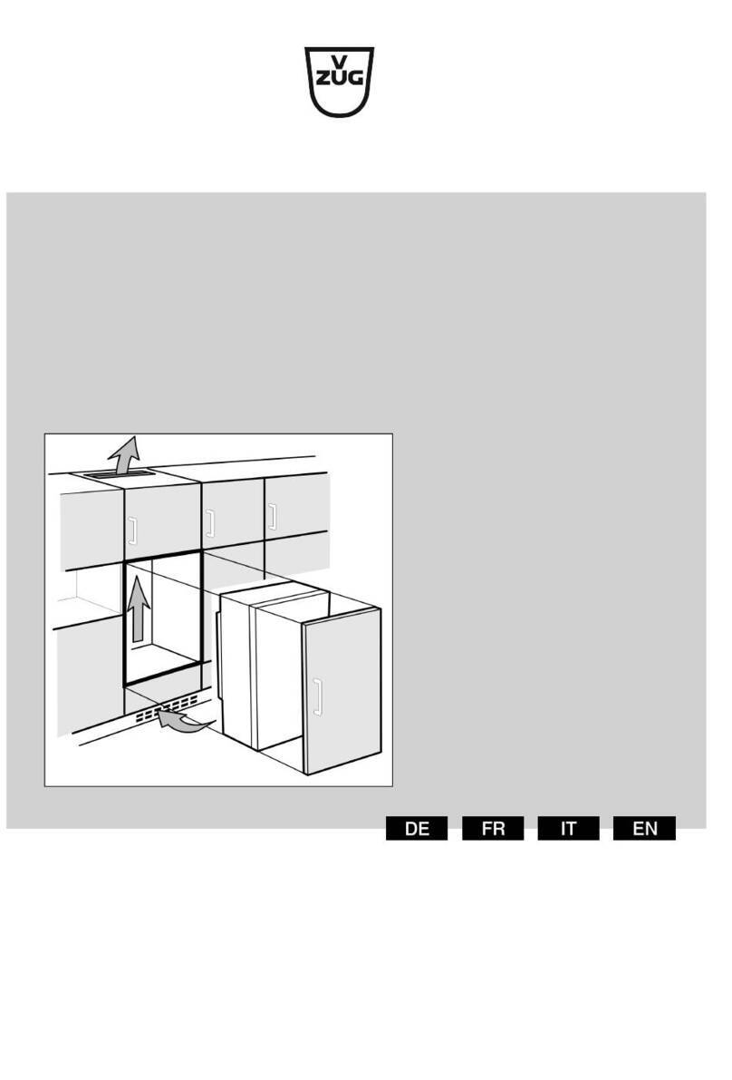 V-ZUG Cooler V200 User manual V-ZUG Cooler V200 User manual