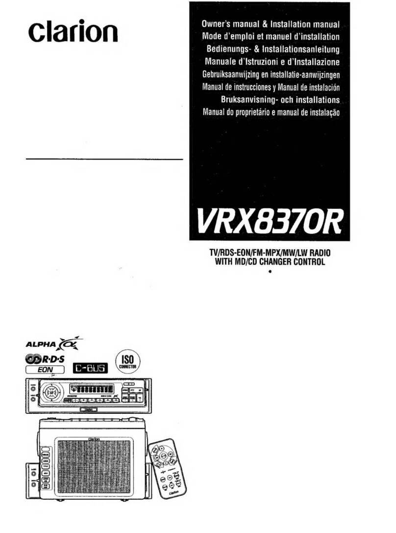 Clarion VRX8370R Repair manual