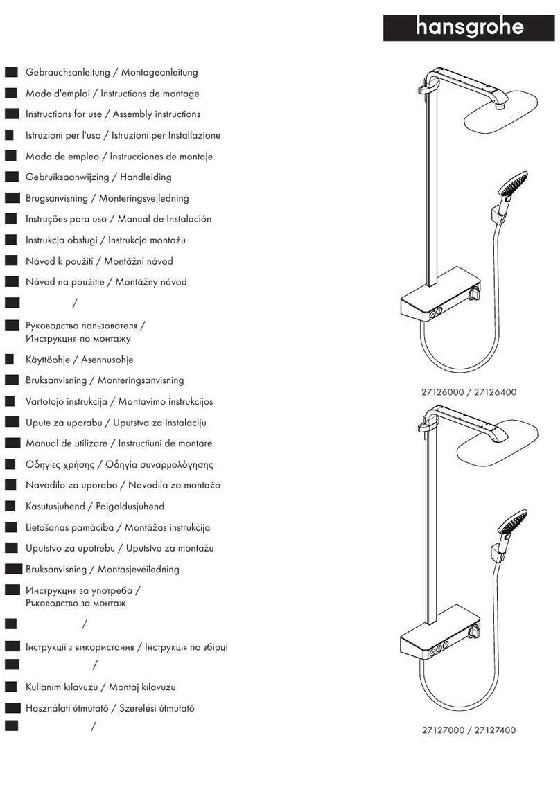 Hans Grohe Raindance Select 2jet Showerpipe 27126000 Manual