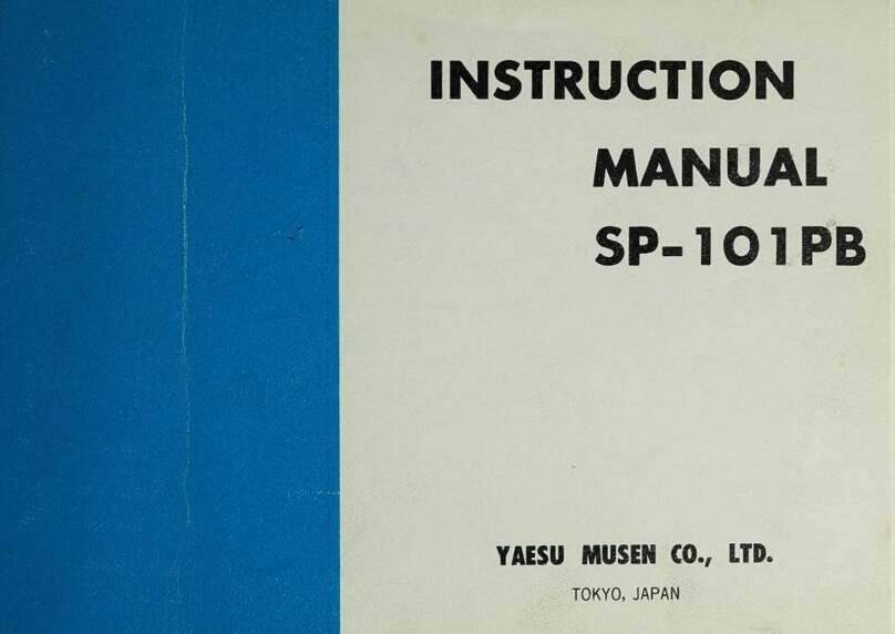 Yaesu SP-101PB User manual