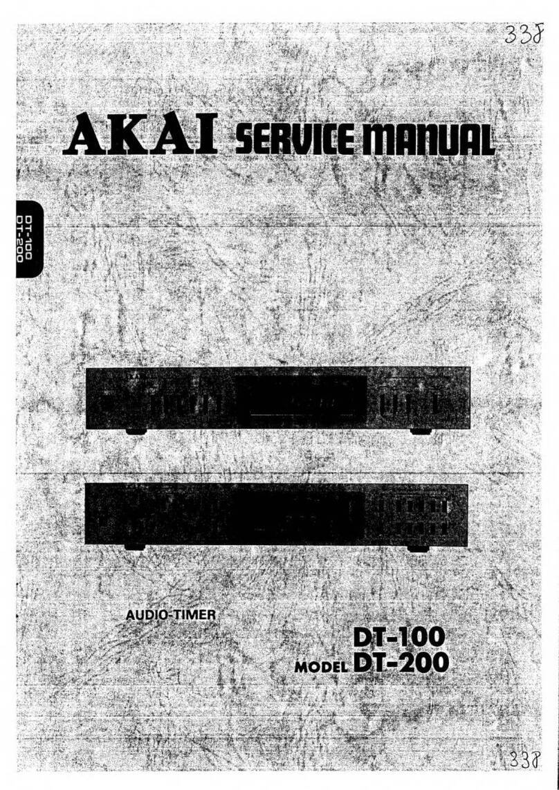 Akai DT-100 Service manual