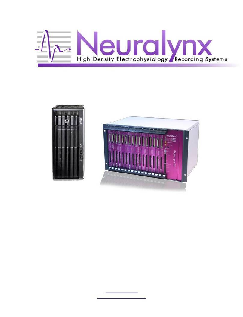 Neuralynx SX User manual