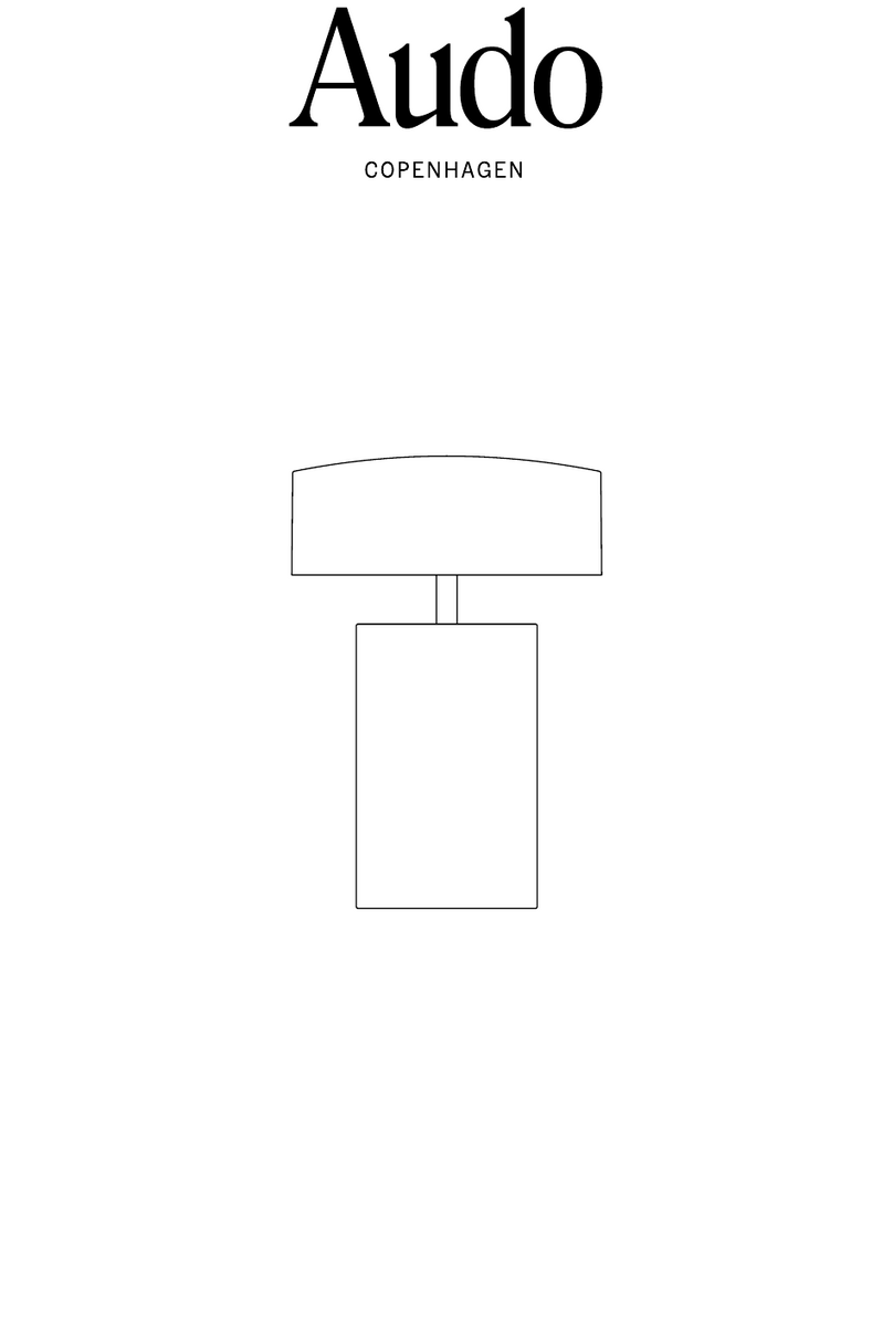 Audo COLUMN TABLE LAMP PORTABLE manual