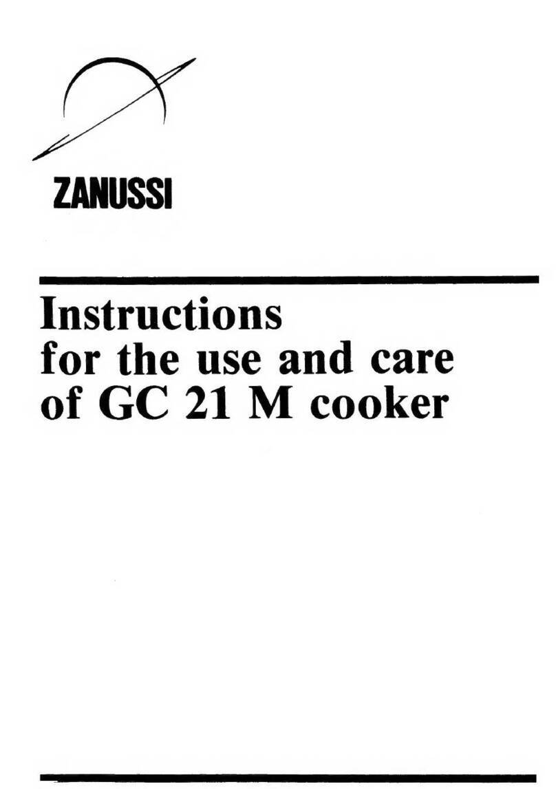 Zanussi GC 21 M Operating and safety instructions