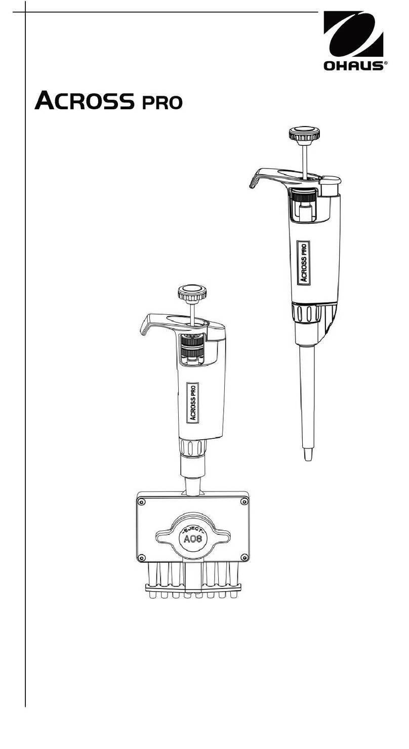 OHAUS ACROSS PRO AO-2 User manual OHAUS ACROSS PRO AO-2 User manual
