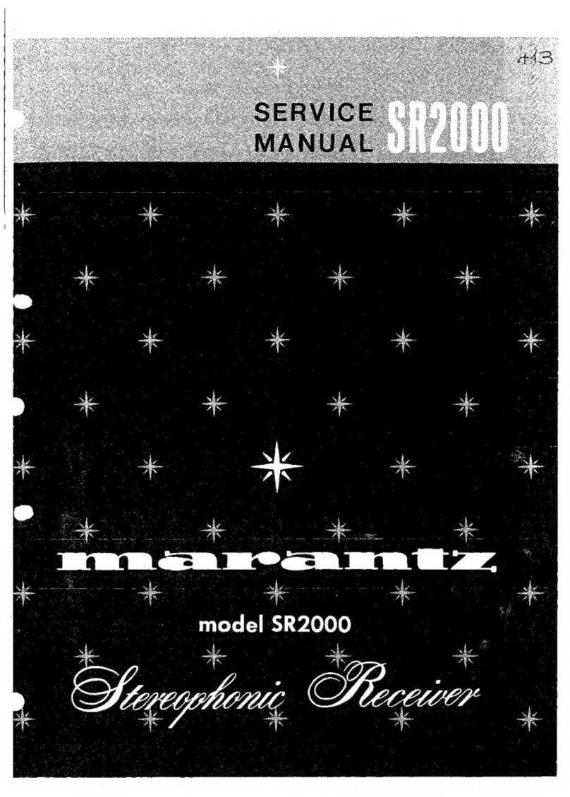 Marantz SR2000 User manual