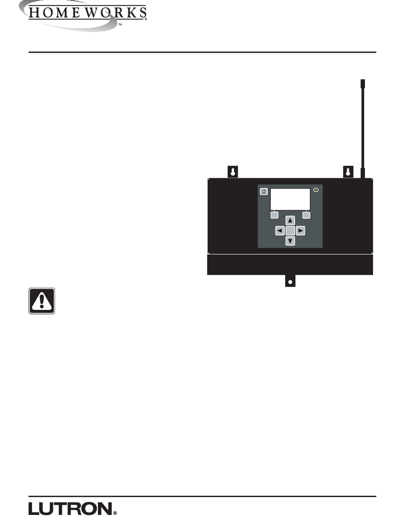 Lutron Electronics Homeworks H-RFP-1P User manual