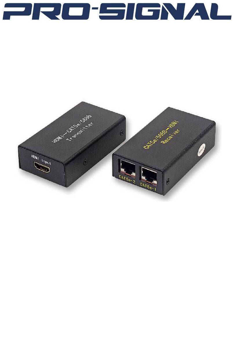 PRO SIGNAL PSG08405 quick start guide PRO SIGNAL PSG08405 quick start guide