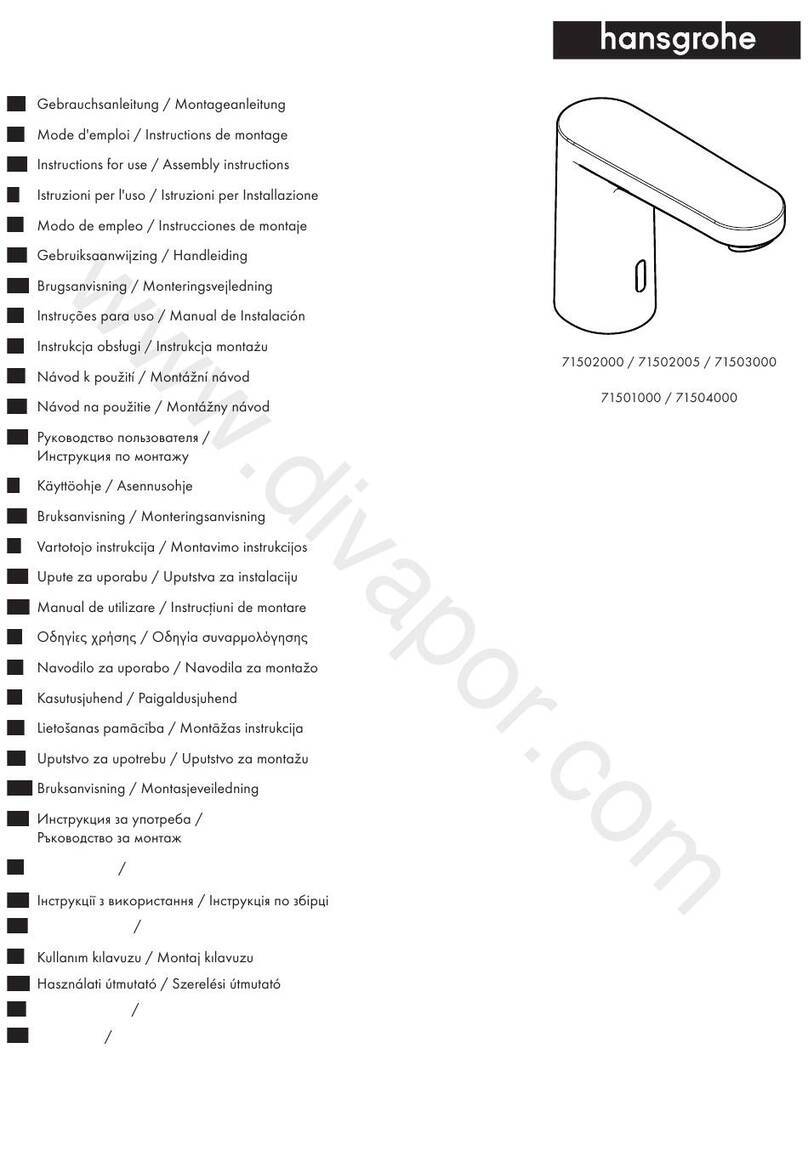Hans Grohe Vernis Blend 71502000 Instructions for use/assembly instructions