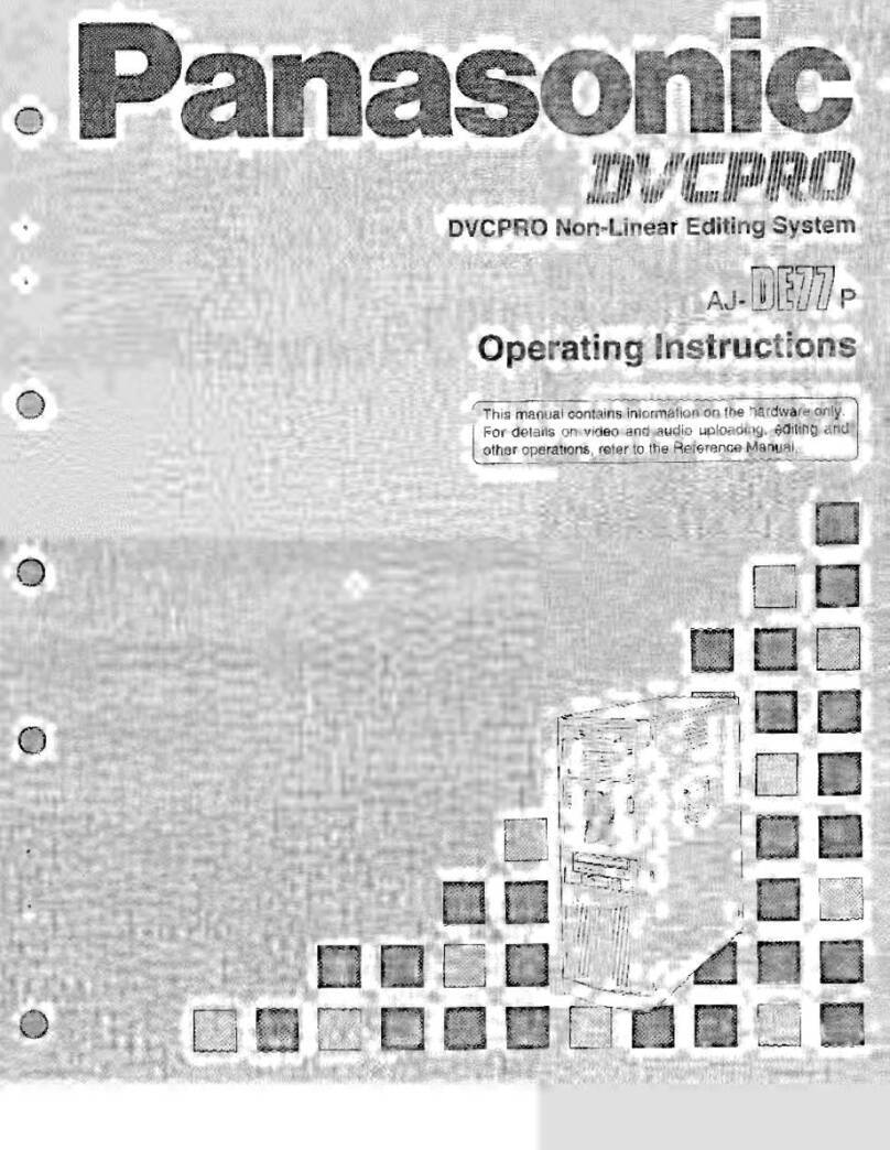 Panasonic AJ-DE77P operating instructions Panasonic AJ-DE77P operating instructions