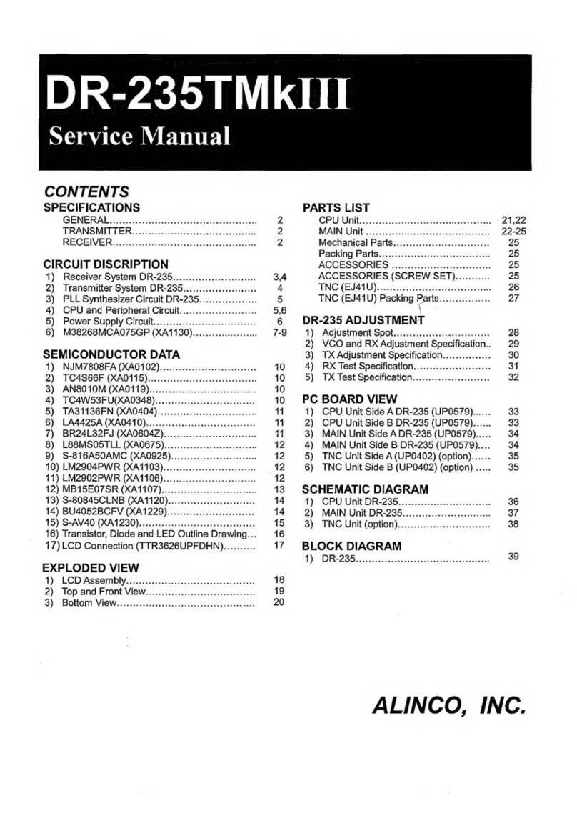 Alinco DR-235TMkIIT Service manual