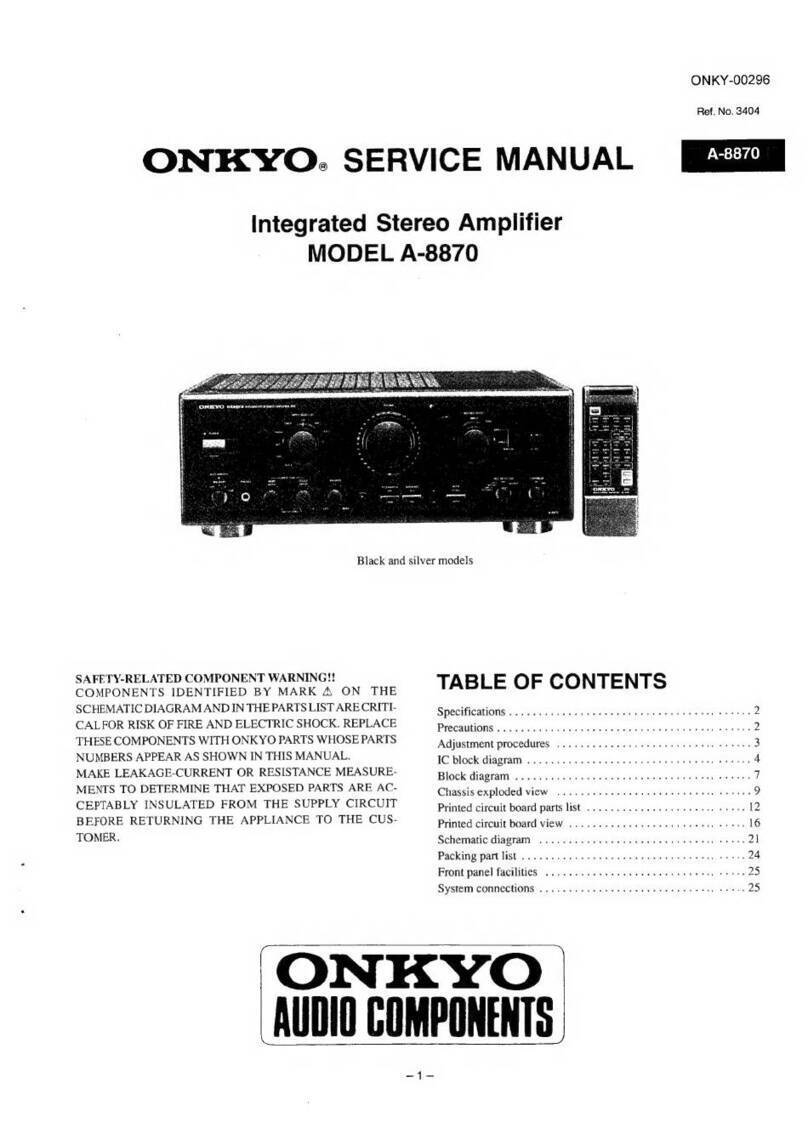 Onkyo A-8870 User manual