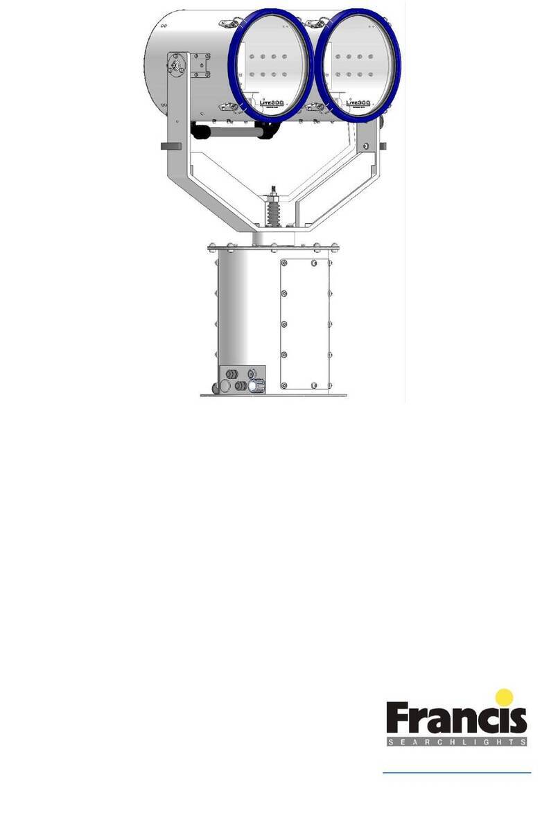 Francis Searchlights L300RC User and installation manual