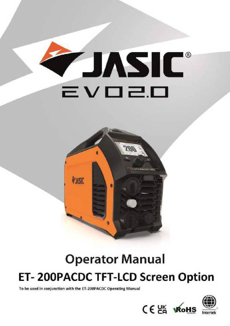 Jasic EVO 2.0 Operator's manual