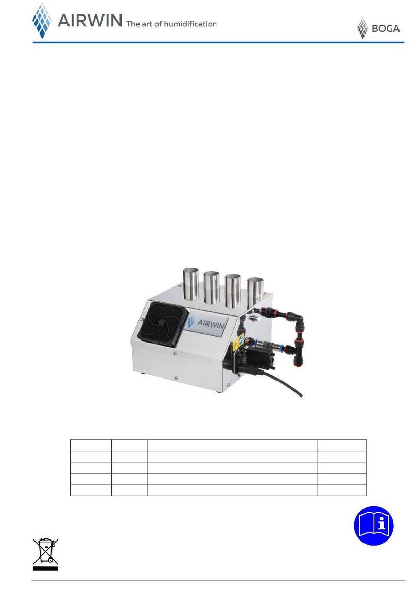 Boga AIRWIN UB-1 4/3.1 Series Installation and operating instructions Boga AIRWIN UB-1 4/3.1 Series Installation and operating instructions