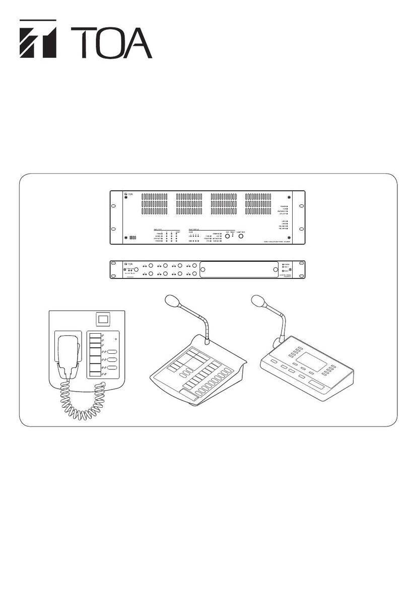 Toa VX-3000 SERIES User manual