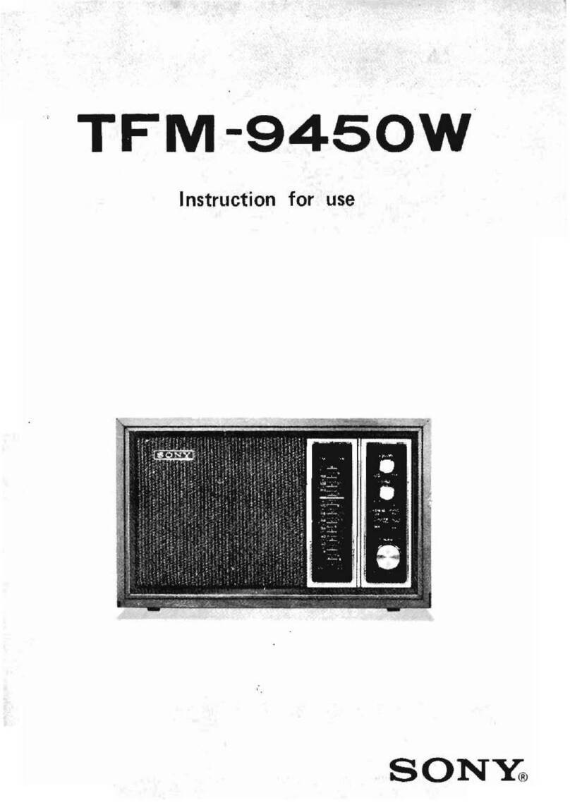 Sony TFM-9450W User manual