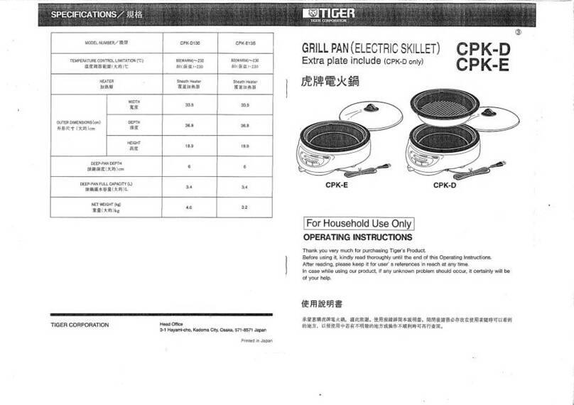 Tiger CPK-D operating instructions