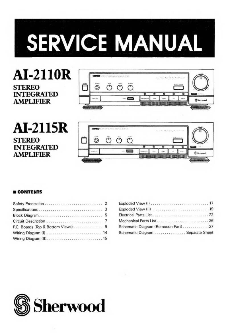 Sherwood AI-2110R Service manual