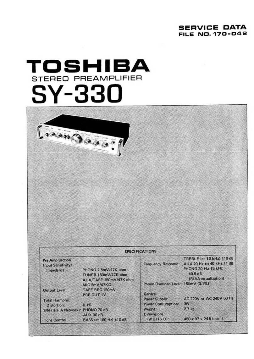 Toshiba SY-330 Mounting instructions