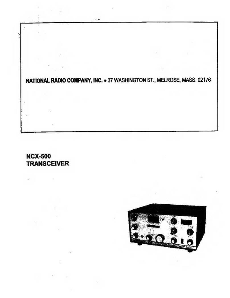 National Radio NCX-500 User manual