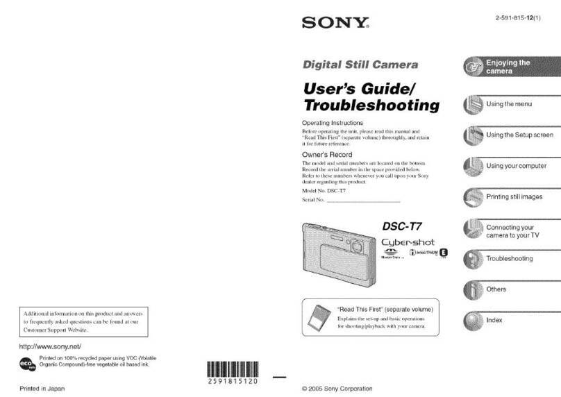 Sony DSC-T7 - Cyber-shot Digital Still Camera User manual