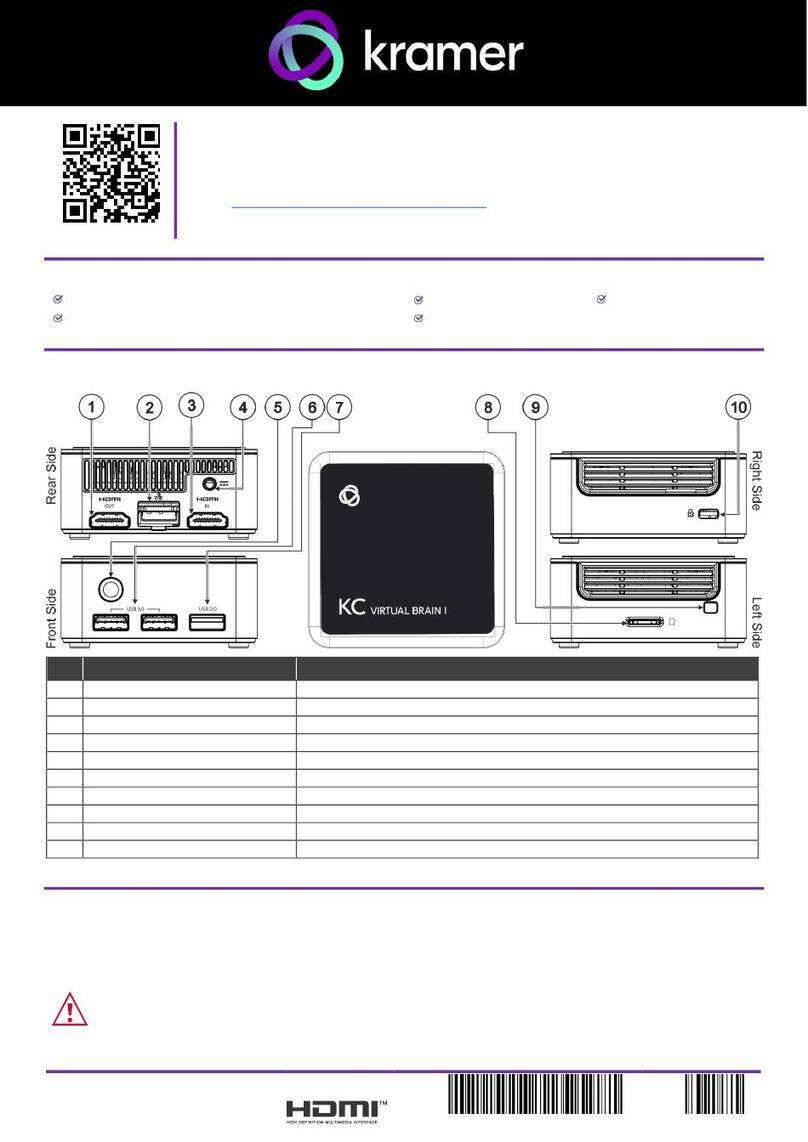 Kramer KC-Virtual Brain1 quick start guide
