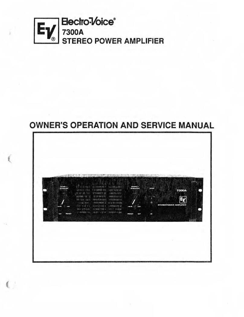 Electro-Voice 7300A Owner's operation and service instructions
