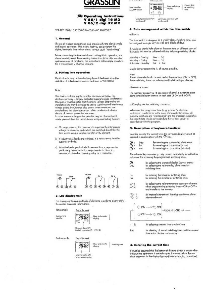 Grasslin V 86/1 digi 16 M2 operating instructions