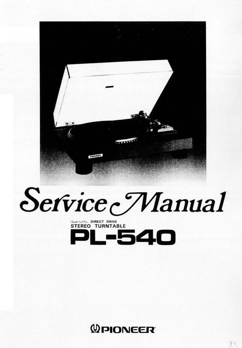 Pioneer QuartzPLL PL-540 User manual