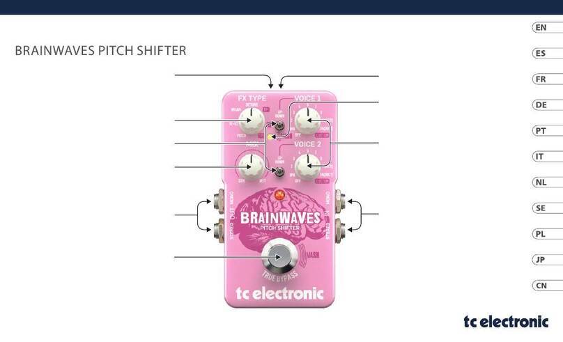 TC Electronic BRAINWAVES PITCH SHIFTER User manual