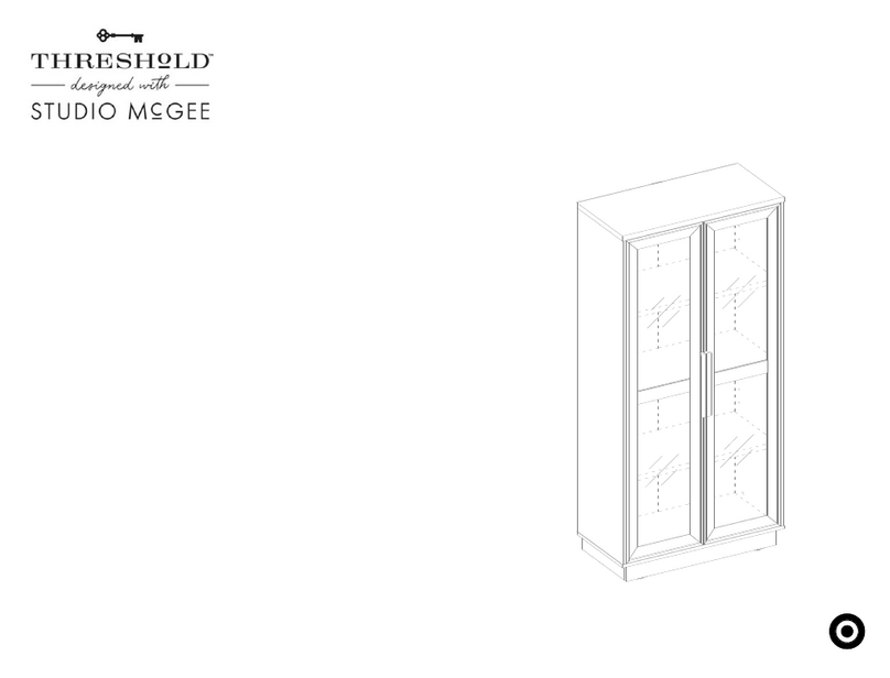 Threshold STUDIO MCGEE Kennington TGT66BK User manual