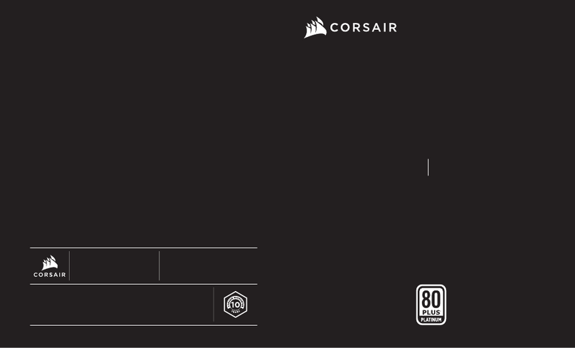 Corsair 80 PLUS Platinum HX Series User manual