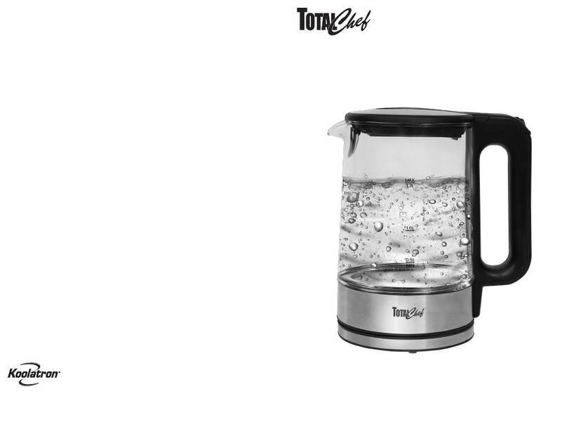 Koolatron TOTAL chef TCTKG-1.7L user manual