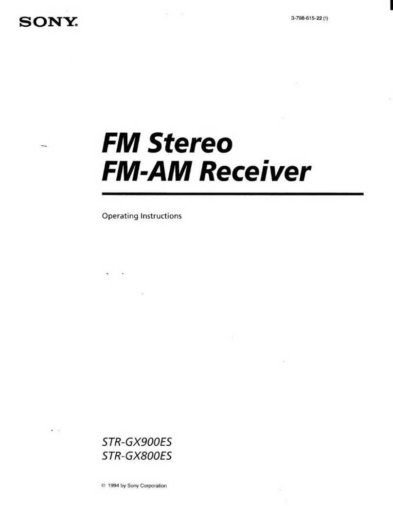 Sony STR-GX9O0ES operating instructions