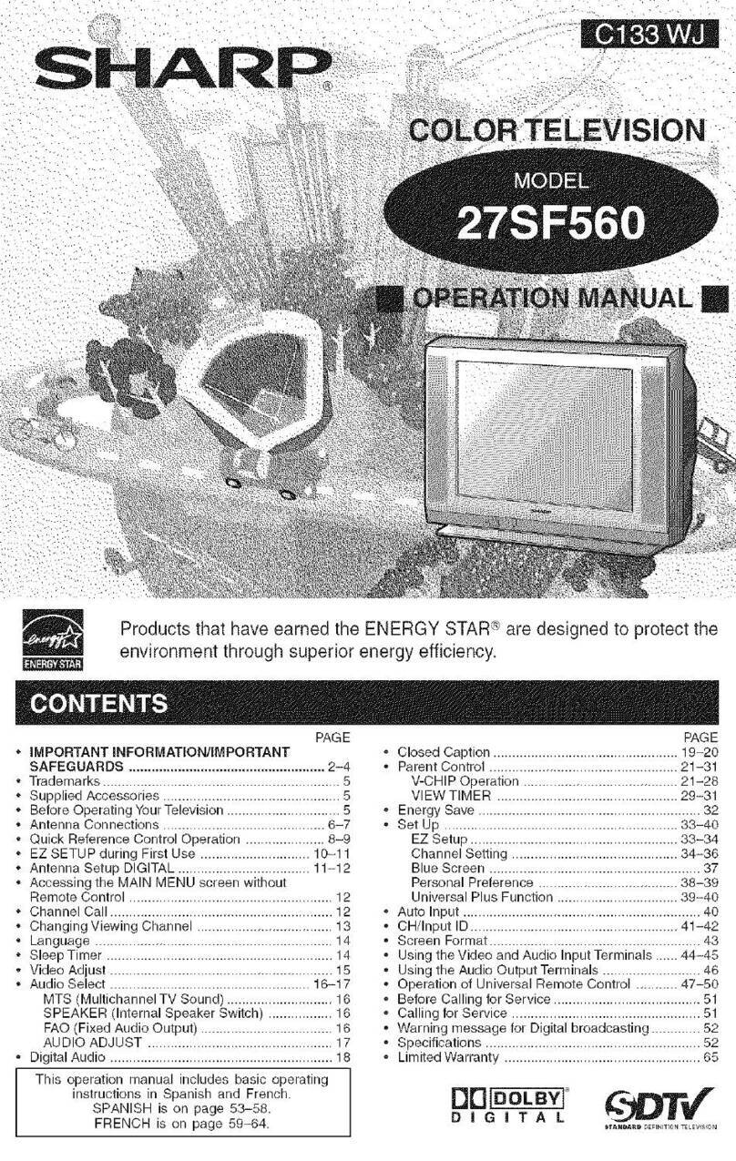 Sharp 27SF560 User manual Sharp 27SF560 User manual