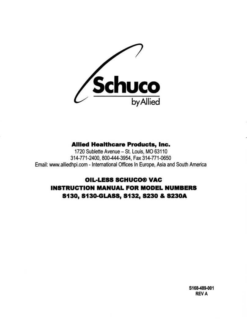 Allied Healthcare Schuco S130 User manual