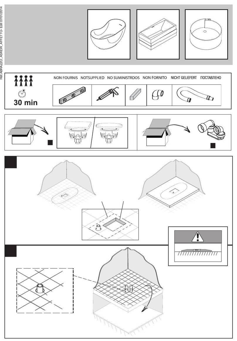 Jacob Delafon ABRAZZO 1800K-00 Assembly instructions