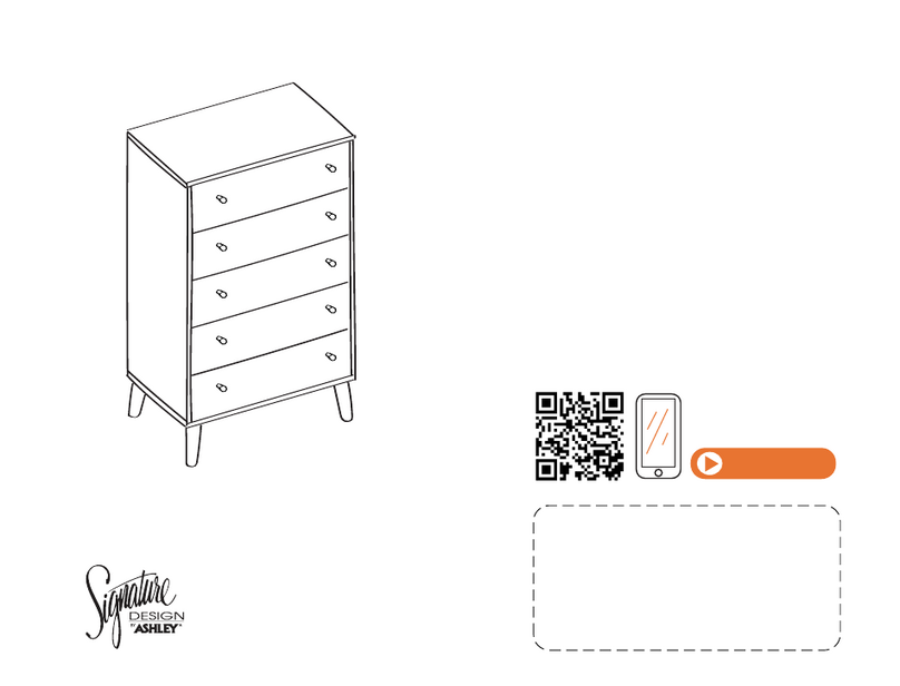 Ashley Signature Five drawer chest Assembly instructions