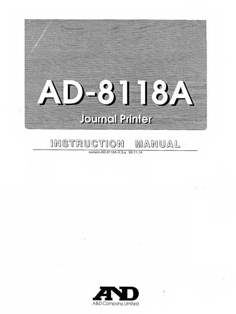 A&D AD-8118A instruction manual