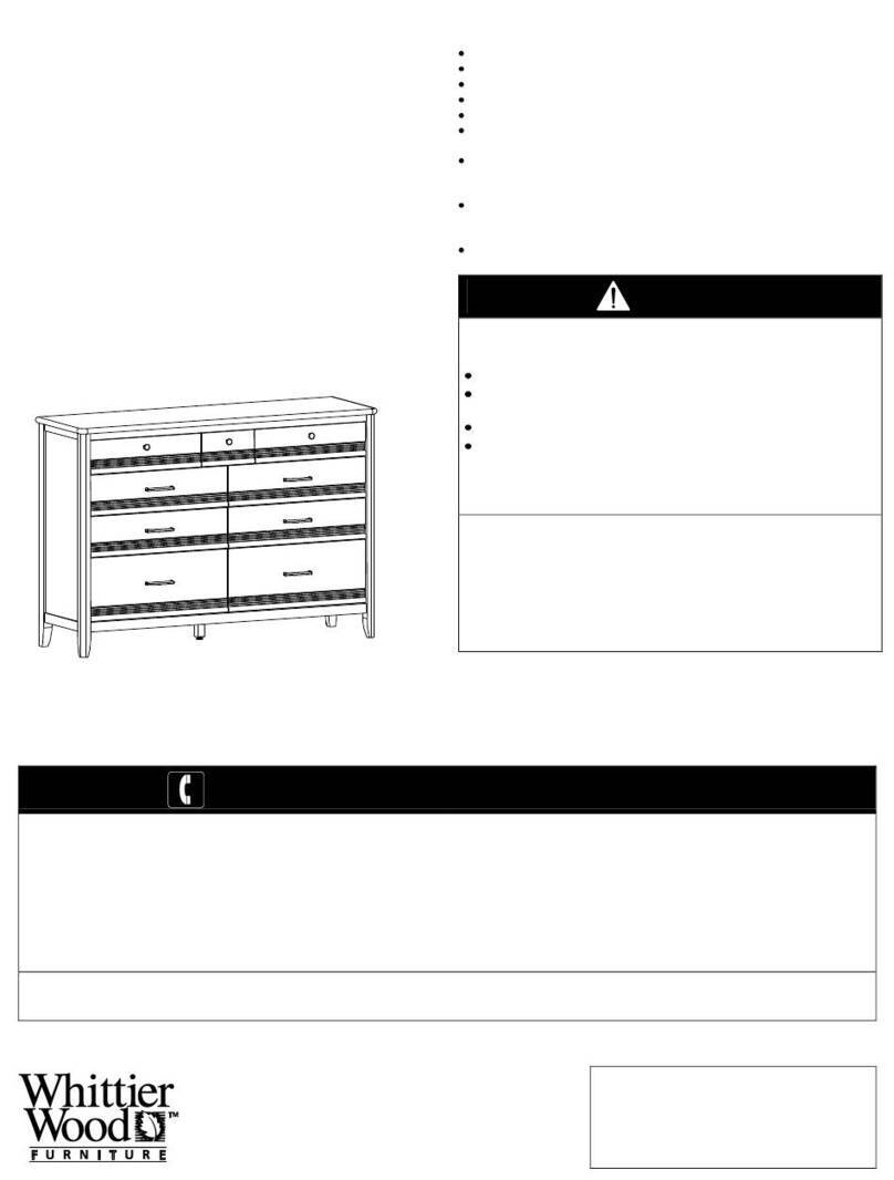 Whittier Wood Furniture 1141AFGSPe Assembly instructions