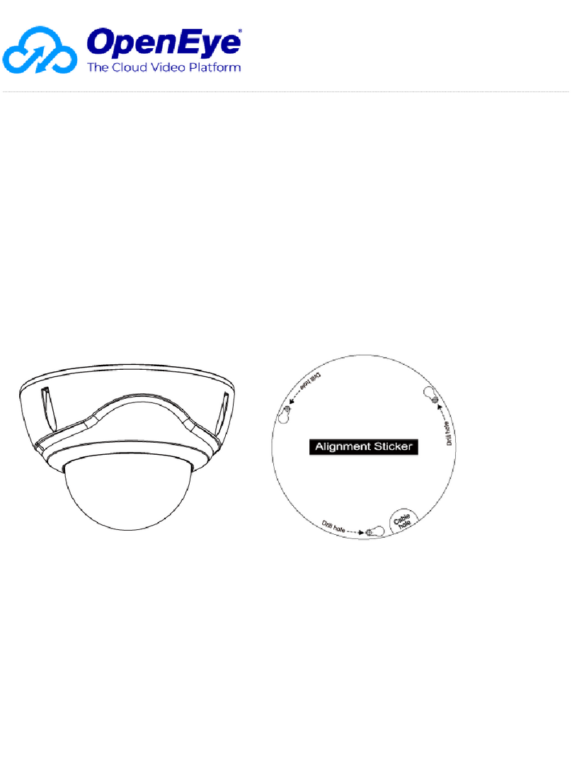 OpenEye OE-CC51D5 User manual