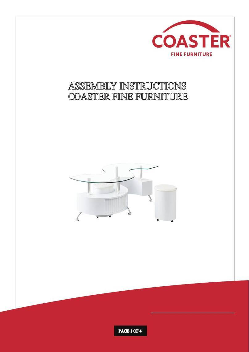 Coaster 703400 Assembly instructions